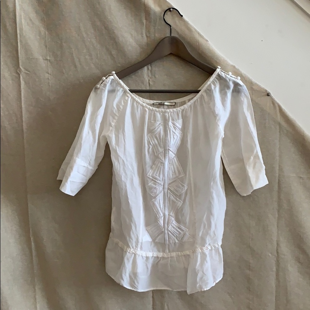 Embroidered silk shirt by Mint